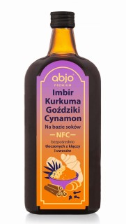 Imbir Kurkuma Goździki Cynamon napój NFC 500 ml