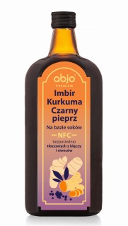 Imbir Kurkuma Czarny pieprz napój NFC 500 ml
