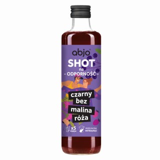Shot na odporność czarny bez malina róża